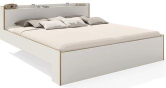 M&uuml;ller M&ouml;belfabrikation Nook Doppelbett 180x 200 cm, CPL weiss