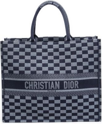Dior Pre-owned Womens Book Tote Shoulder Bag - Blue/Navy - One Size
