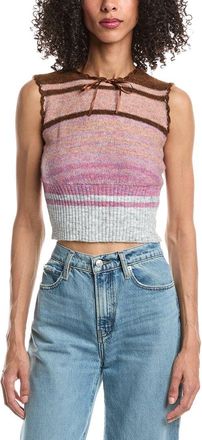 Guizio Heart Scallop Wool-Blend Vest