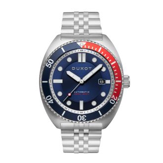 Duxot Tortuga Automatic Blue Dial Mens Watch DX-2026-33