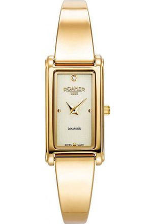 Roamer Womens 866845-48-35-20 Ladies Elegance Diamond Watch - Gold - One Size