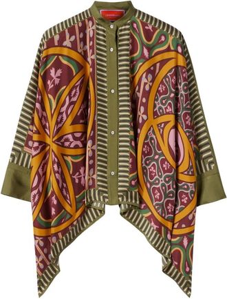 La DoubleJ Foulard Shirt - Dames - Overhemden - Veelkleurig - XS - Overhemden