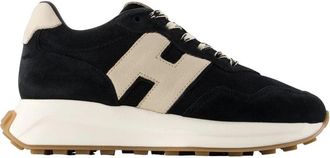 Hogan H641 Allacciato H Patch Sneakers - Dames - Sneakers - Zwart - 41 EU - Leer - Schoenen