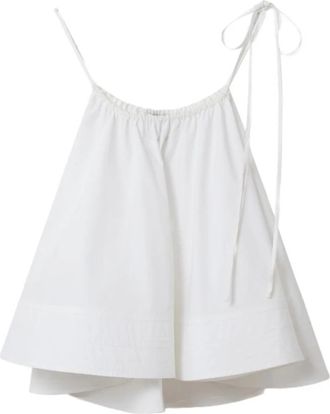Stella McCartney Sleeveless Top - Dames - Tops zonder mouwen - Wit - M - Katoen - Tops