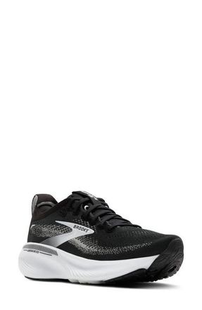 Brooks Adrenaline GTS 25 Running Shoe in Black/Grey/White at Nordstrom, Size 10.5
