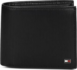 Tommy Hilfiger Geribbelde portemonnee - Zwart