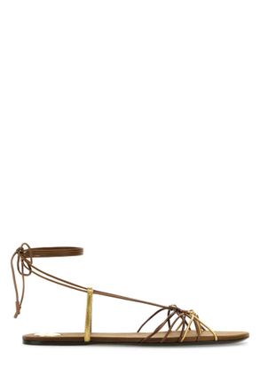 Saint Laurent Golden Babylone Sandals