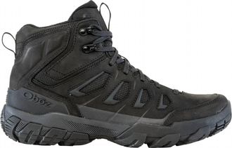 Oboz Footwear Mens Sawtooth Wide Mid B-Dry Waterproof Boots In Charcoal