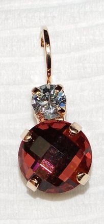 Mariana Womens Creme Brulee Earrings In Burgundy