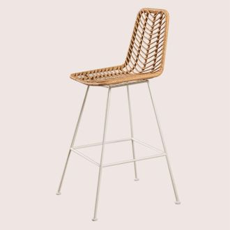 Sklum Sklum - Sgabello alto in rattan sintetico Gouda Natural