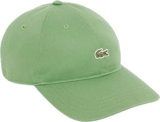 Lacoste Cotton Twill Cap - Heren - Petten - Groen - ONE Size - Katoen - Accessoires