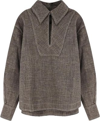 SOEUR Soeur Shirts - Dames - Overhemden - Bruin - XS - Polyester - Overhemden