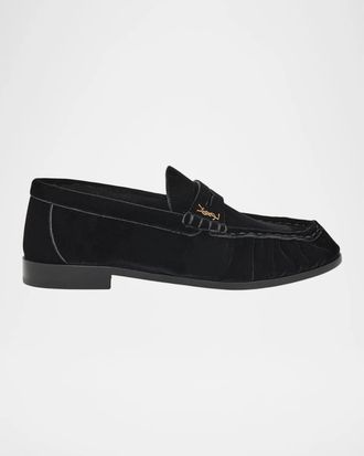 Saint Laurent Le Loafers in Velvet