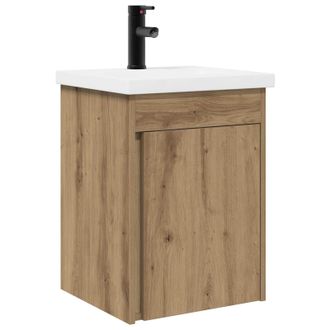 vidaXL Unidad De Tocador De Ba&ntilde;o Con Grifo Roble Artisan Vidaxl