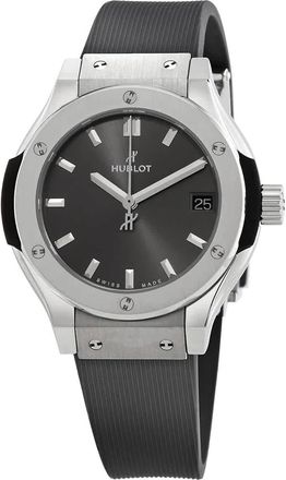 Hublot Classic Fusion Quartz Grey Dial Ladies Watch 581.NX.7071.RX