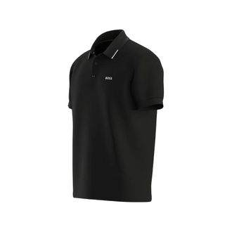 HUGO BOSS Piqu&eacute; Cotton Polo - Black