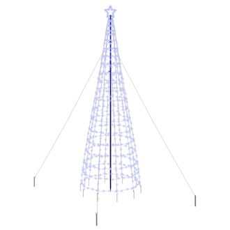 vidaXL &Aacute;rbol De Navidad Led Ekenas 400 Cm 800 Led Azul Acero Azul Vidaxl