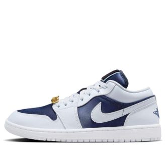 Air Jordan (WMNS) Air Jordan 1 Low SE Football Grey White Gym Red Midnight Navy FZ8778-044