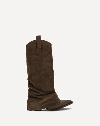 R13 Suede Cowboy Boots Female 41