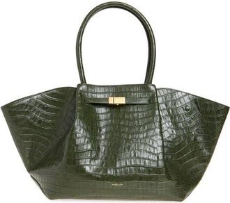 DeMellier New York Leather East/West Tote in Moss Green at Nordstrom