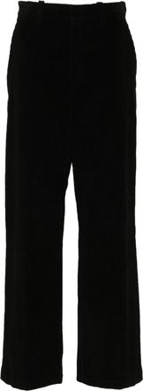 Jil Sander corduroy trousers - men - Viscose/Organic Cotton - 44 - Black