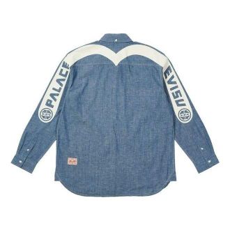 Palace x Evisu Classic Daicock Denim Shirt Blue P21EVSHT001