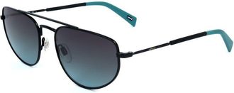 Levi's Unisex Aviator Sunglasses Lelv1018s807ac Gradient Lenses - Black Silver Steel - One Size