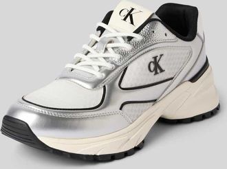 Calvin Klein Jeans Sneaker mit Kontrastbesatz Modell HIKE RUNNER in Silber, Gr&ouml;&szlig;e 36