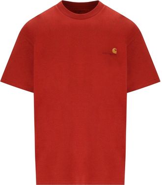 Carhartt Work in Progress T-SHIRT S/S AMERICAN SCRIPT OXIDE RED CARHARTT WIP