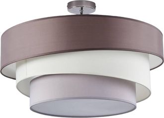 Lindby Lindby - L&aacute;mpara De Techo melia En Gris Textura, Tela, Tejido, Seda