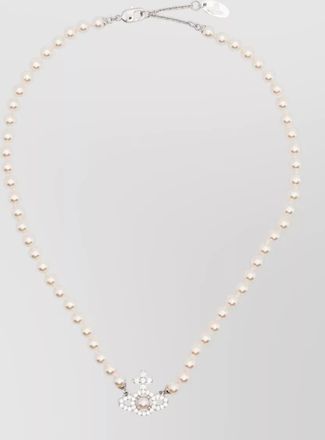 Vivienne Westwood olympia pearl beads necklace orb pendant