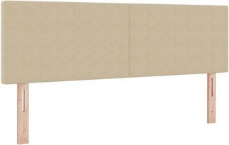 vidaXL Cabecero Con Cabecera Verde Gris&aacute;ceo 160 Cm Tela De Rayas Vidaxl