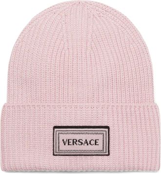 Versace Muts met logopatch - Roze