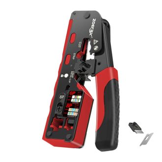 OEM Herramienta De Crimpado, Apta Para Conectores Rj45, Herramienta De Corte De Precisi&oacute;n, Color Rojo