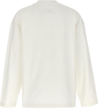 Jil Sander Womens White Cotton Long Sleeve T-Shirt