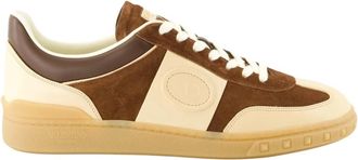 Valentino Garavani Upvillage Sneakers - Heren - Sneakers - Bruin - 42 EU - Leer - Schoenen