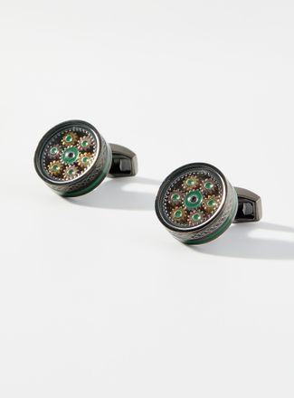 Tateossian Mens Septagear cogs cuff links