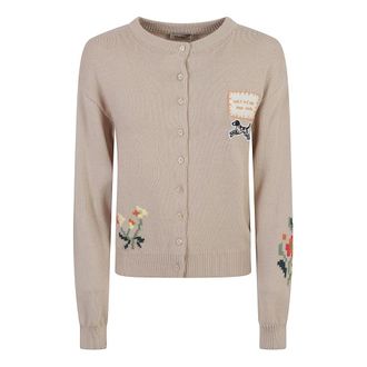 Max Mara Wkdteiera Vest - Dames - Vesten - Bruin - M - Katoen - Truien & Vesten