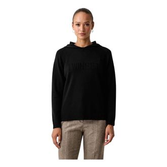 Twinset Jersey de punto con cuello redondo - Knitwear - Mujer - Negro - XS