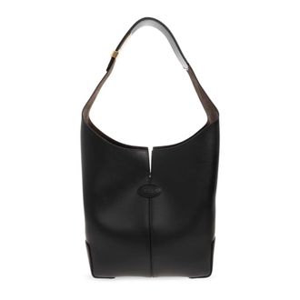 Tod's Di Bag Folio Small - Dames - Schoudertassen - Zwart - ONE Size - Leer - Tassen