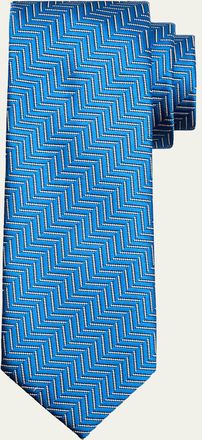 Tom Ford Mens Linen Polka Dot Tie