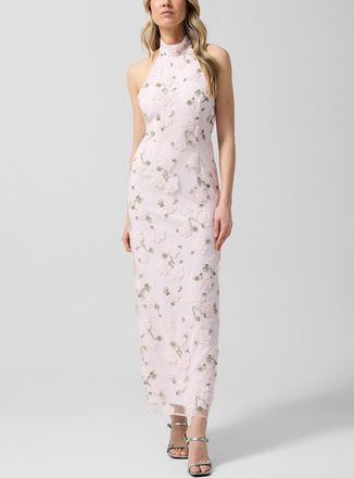 Rotate Womens Floral mesh minidress