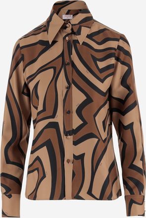 Pucci Silk Shirt With Labyrinth Print