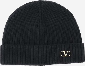 Valentino Garavani Wool Beanie With Logo