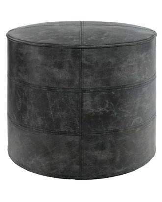 Simpli Home Connor Boho Round Pouf