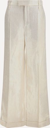 Brunello Cucinelli Pantaloni sartoriali in lino Woman 42
