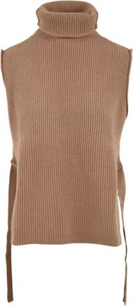 Aspesi Stijlvolle Sweaters voor Vrouwen - Dames - Coltruien - Bruin - ONE Size - Truien & Vesten