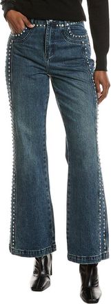Avec Les Filles Persano Studded Wide Leg Jean