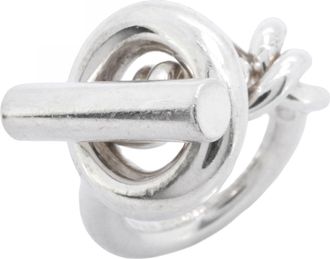 Herm&egrave;s Silver 925 Band Ring (Pre-Owned)