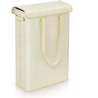 OEM Cesto De Ropa Con Tapa (beige) - 45l - Cesto De Ropa Grande, Transpirable Y Plegable - Cesto De Almacenamiento Grande Para Ropa, Dormitorio -crezuo